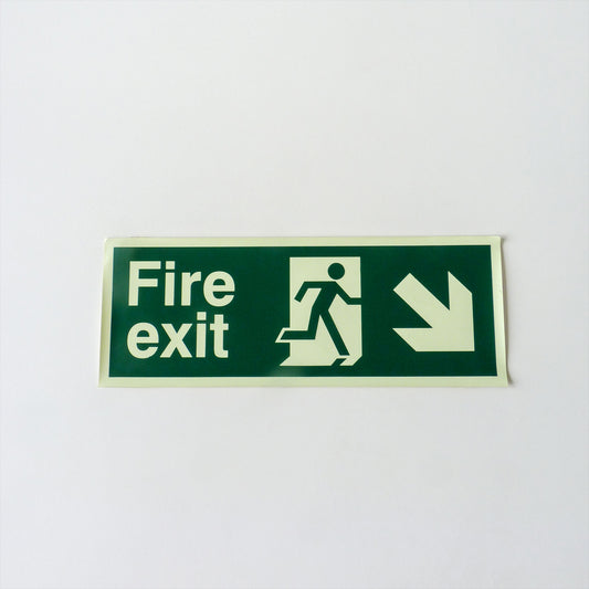 Right Arrow Fire Exit Graphic