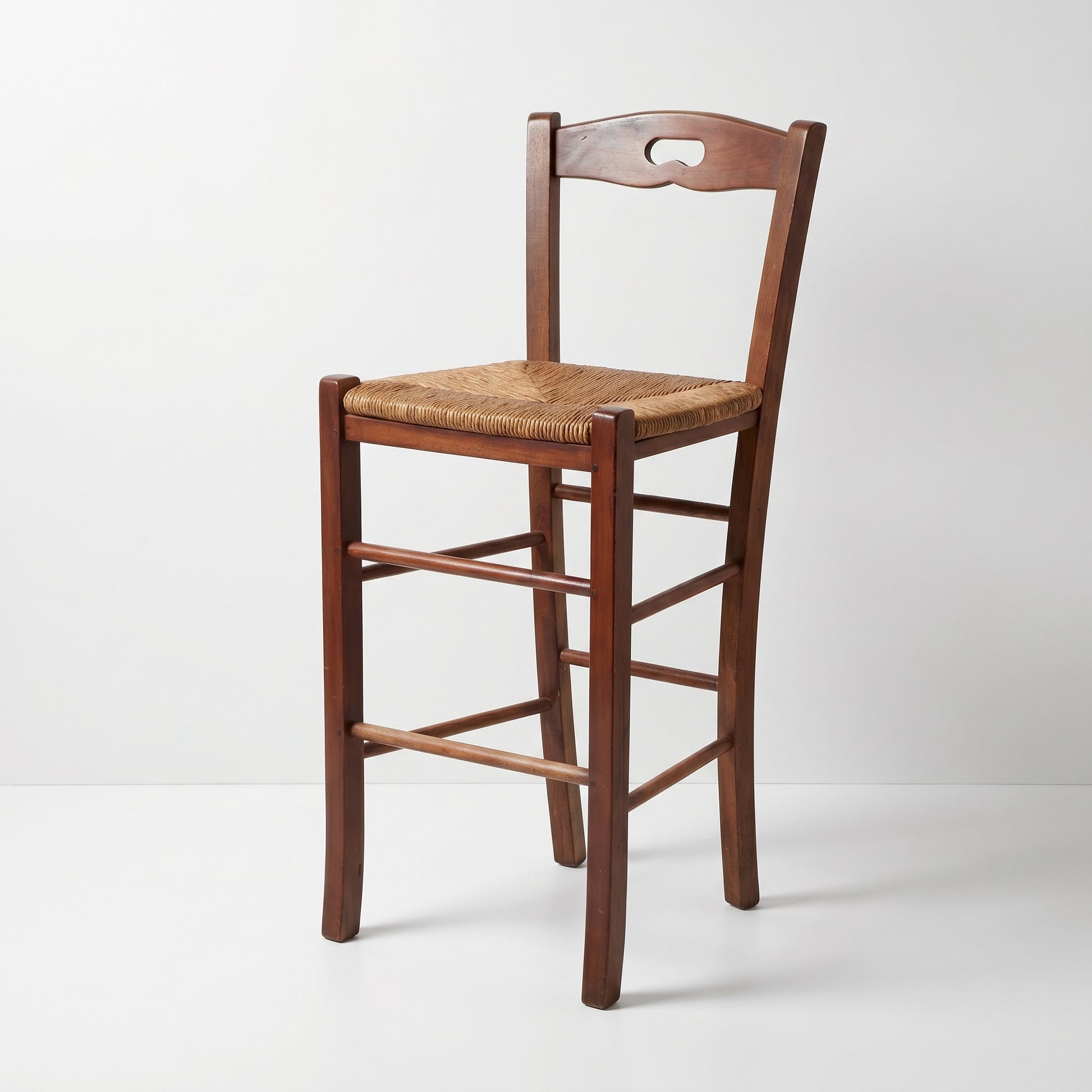 Woven Rush Bar Stool