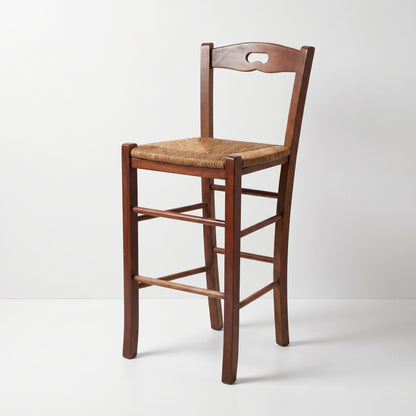 Woven Rush Bar Stool