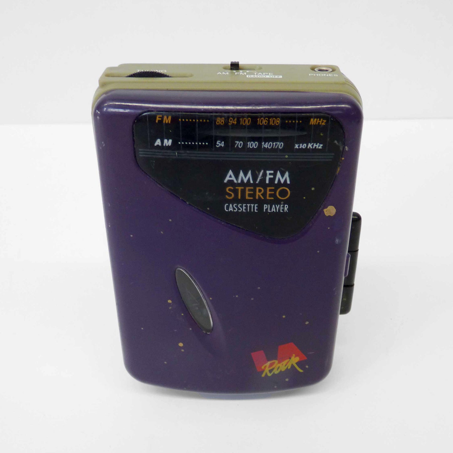 Purple Portable Cassette Player