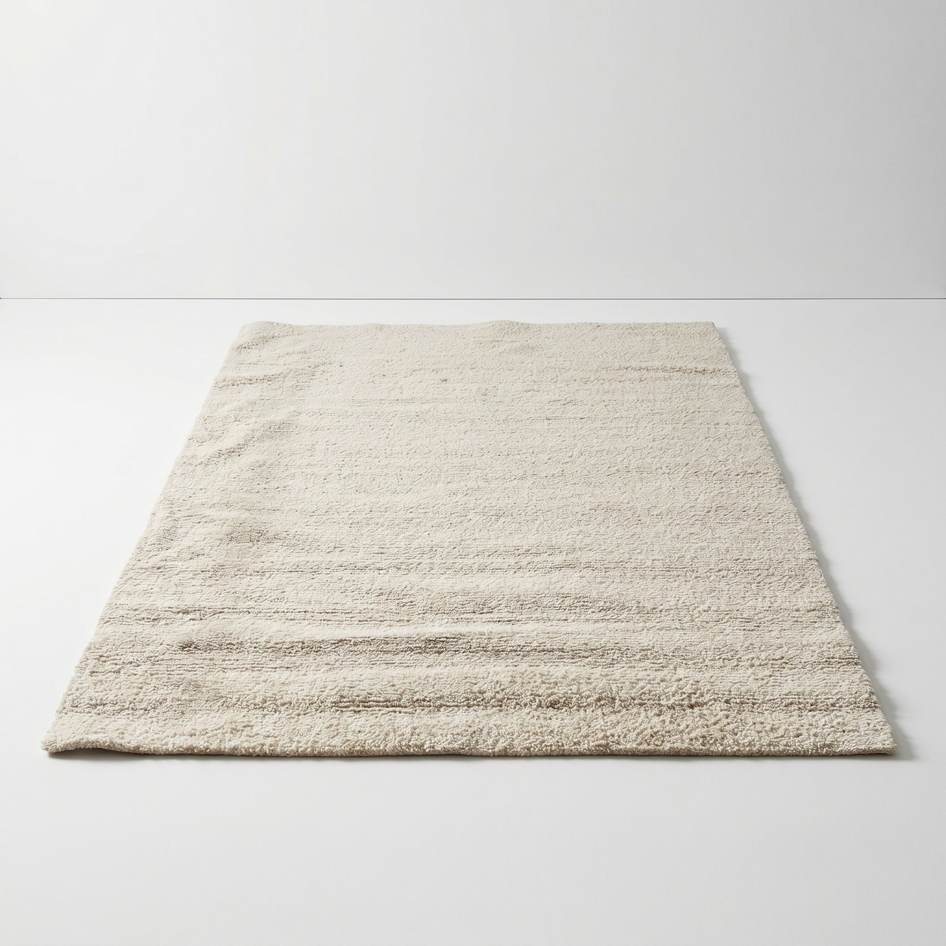 Large Cream Textured Rug