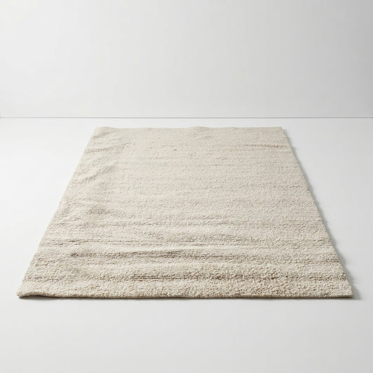 Large Cream Textured Rug