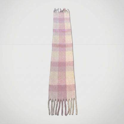 Pink Plaid Scarf