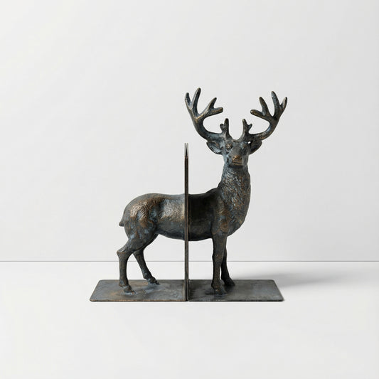 Stag Bookends