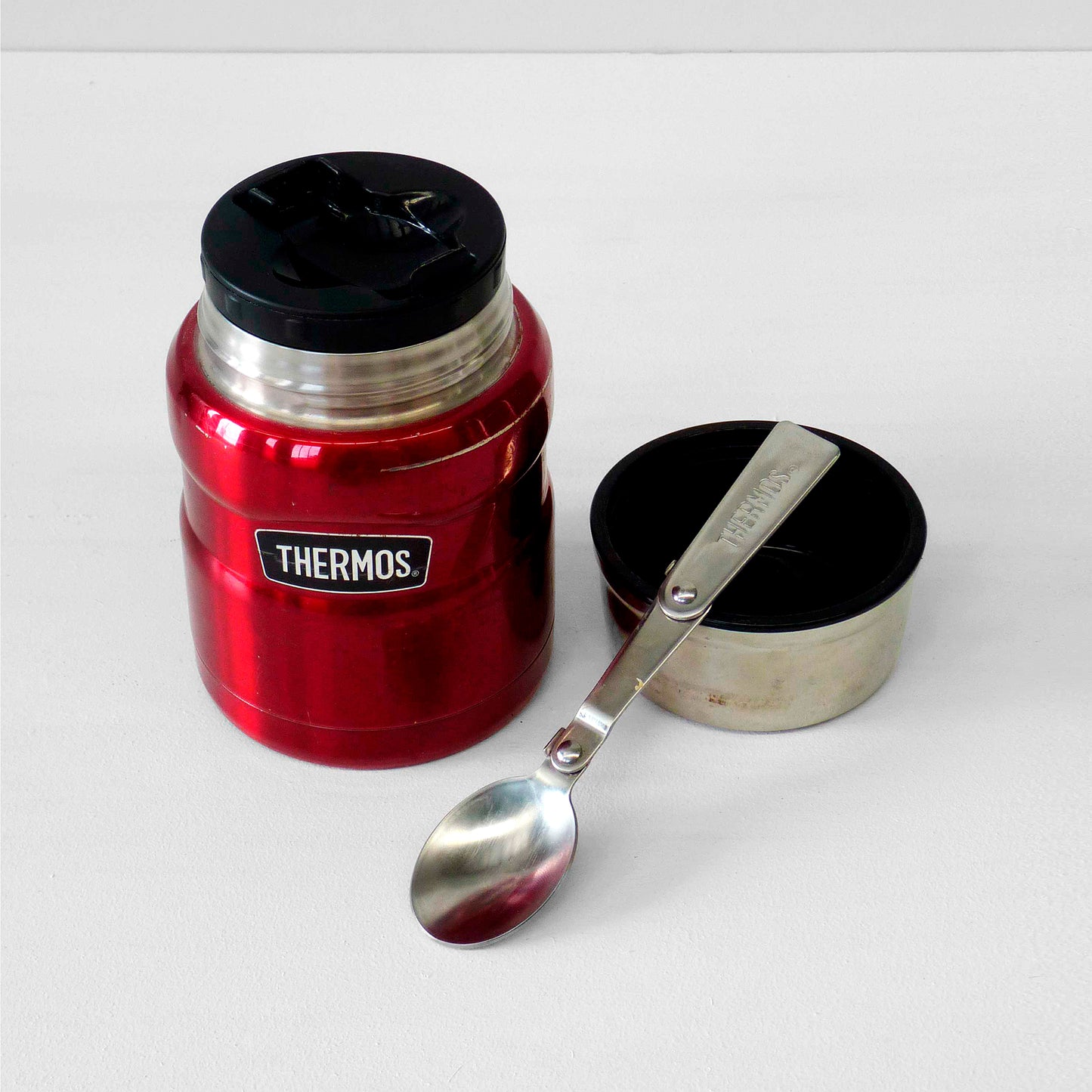 Dark Red Mini Thermos