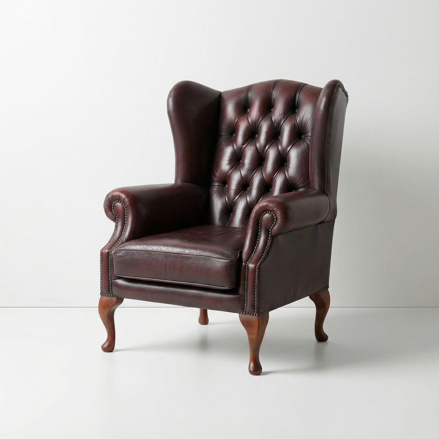 Chesterfield Wingback Chair And Ottoman