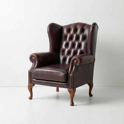 Chesterfield Wingback Chair And Ottoman