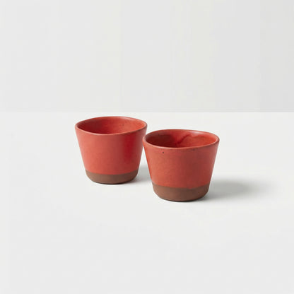 Red Ceramic Cups
