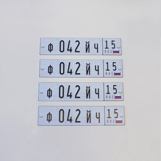 Russian Licence Plate Set
