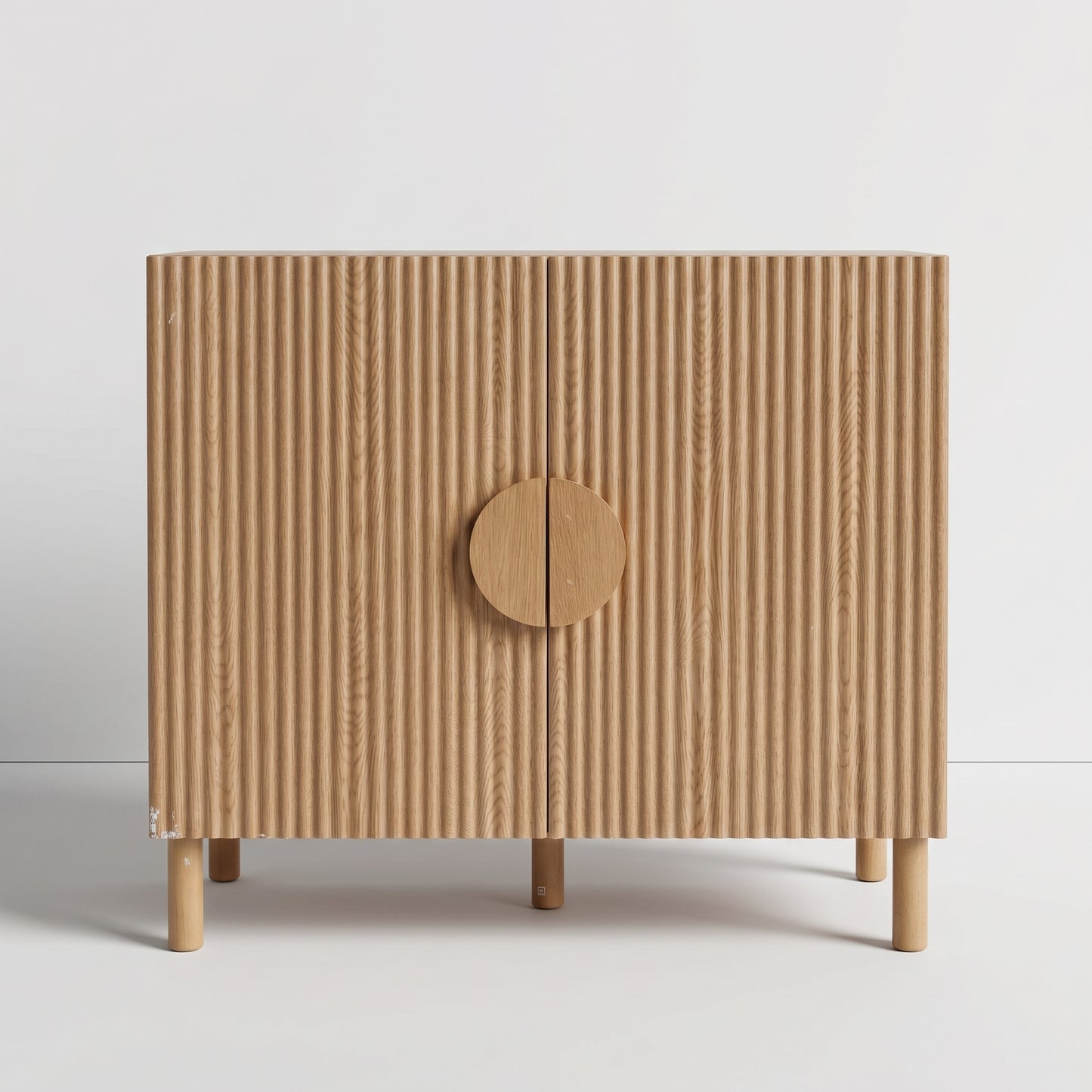 Ribbed Timber Sideboard