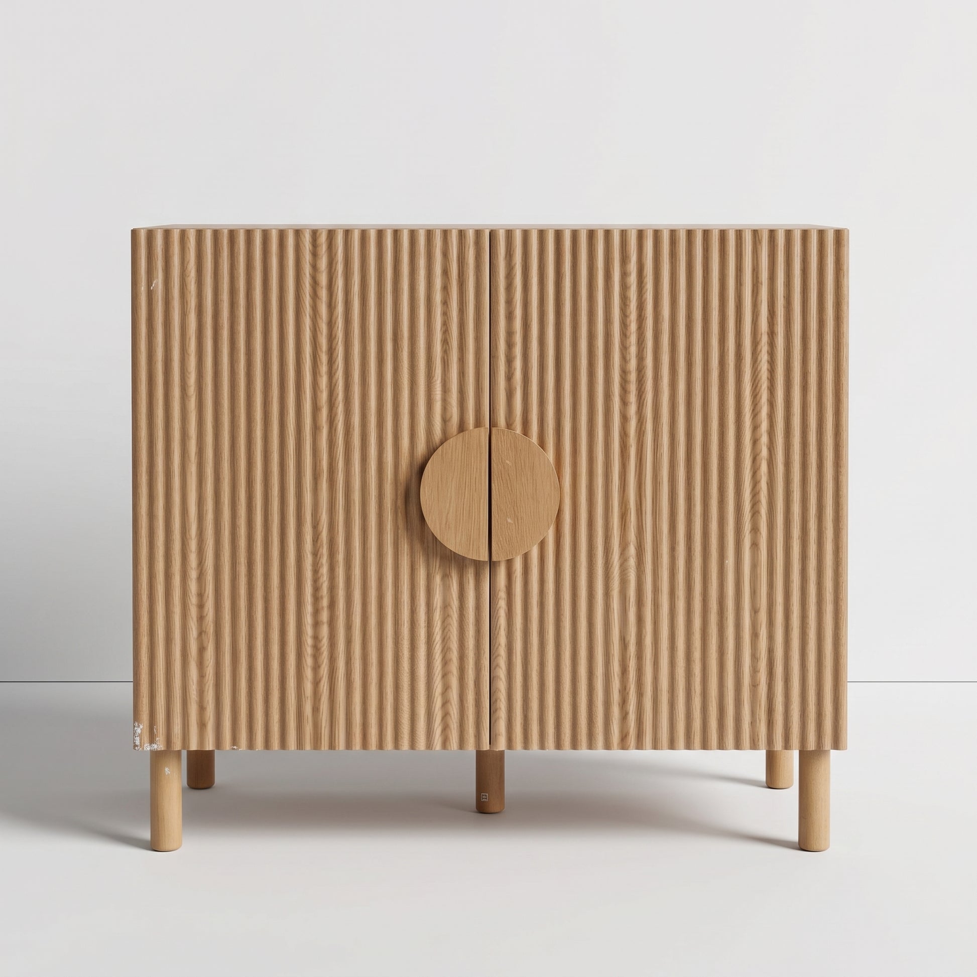 Ribbed Timber Sideboard