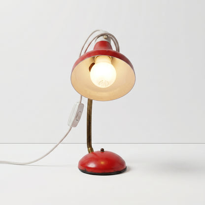 Red Gooseneck Desk Lamp