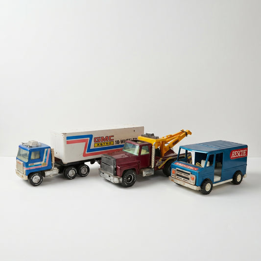 Vintage Toy Truck Set