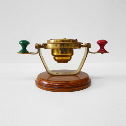 Timber and Brass Nautical Compass