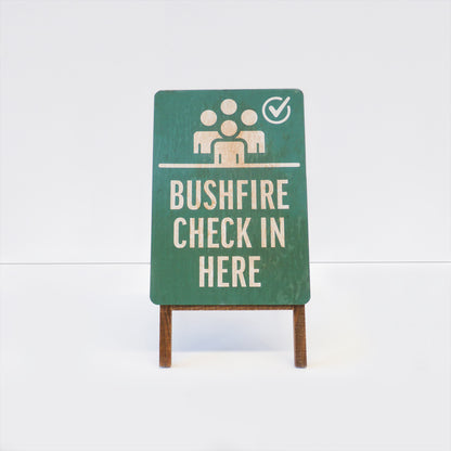 Bushfire Check in and Assembly Point Signage