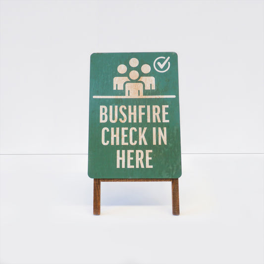 Bushfire Check in and Assembly Point Signage