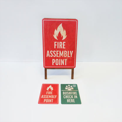 Bushfire Check In / Assembly Point Set