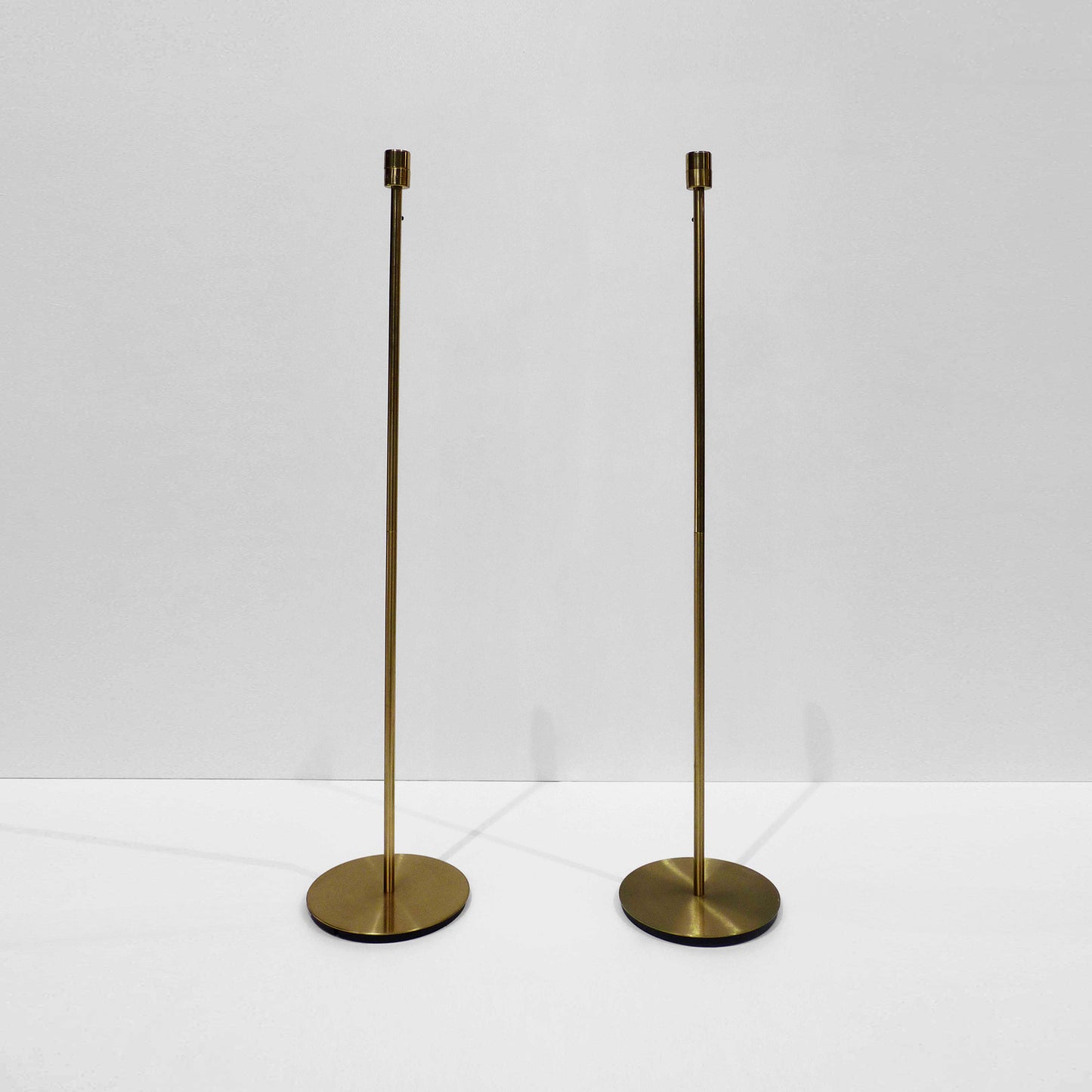 Brushed Gold Standing Lamp Set
