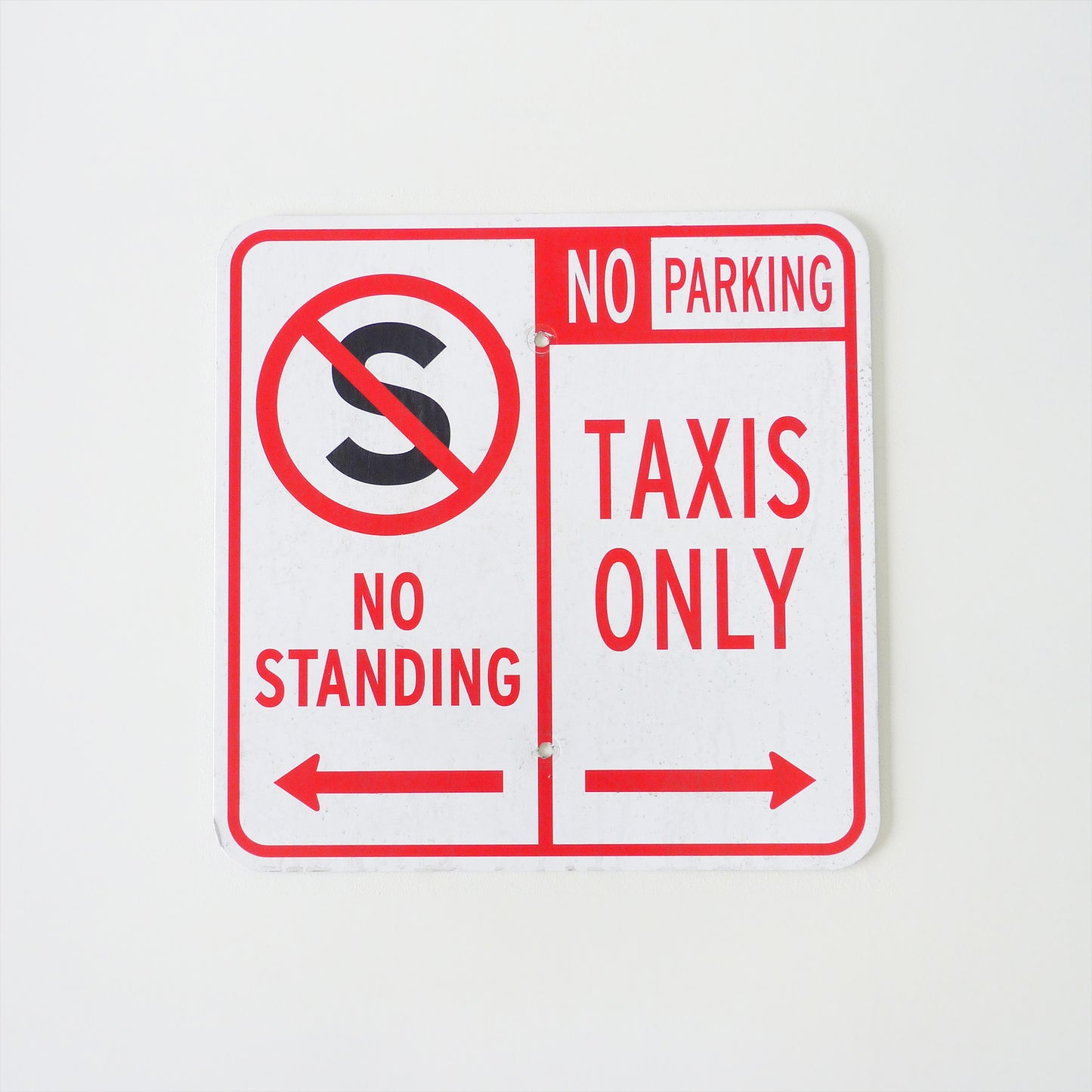 No Standing Taxis Only Parking Sign