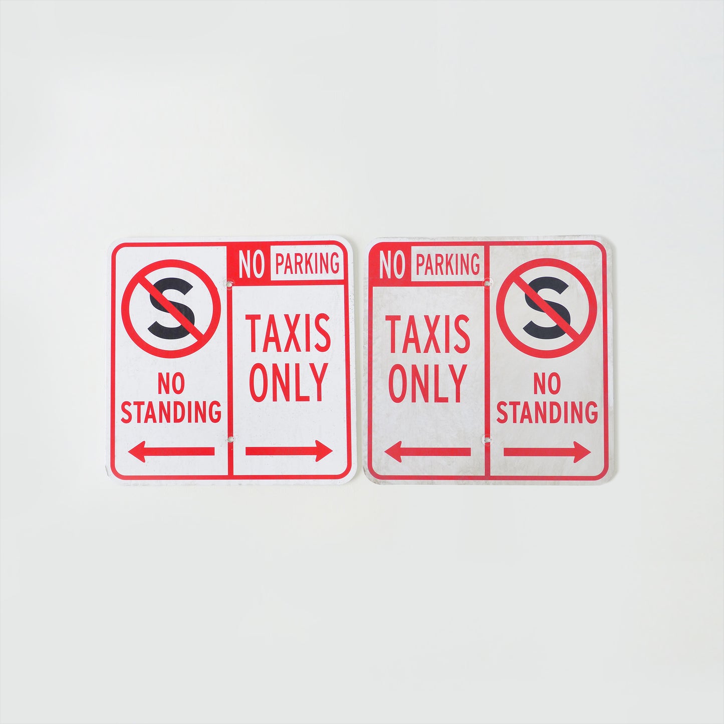 No Standing Taxis Only Parking Sign
