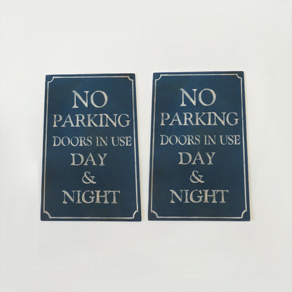 No Parking Doors In Use Sign