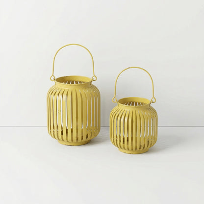 Yellow Slat Lanterns