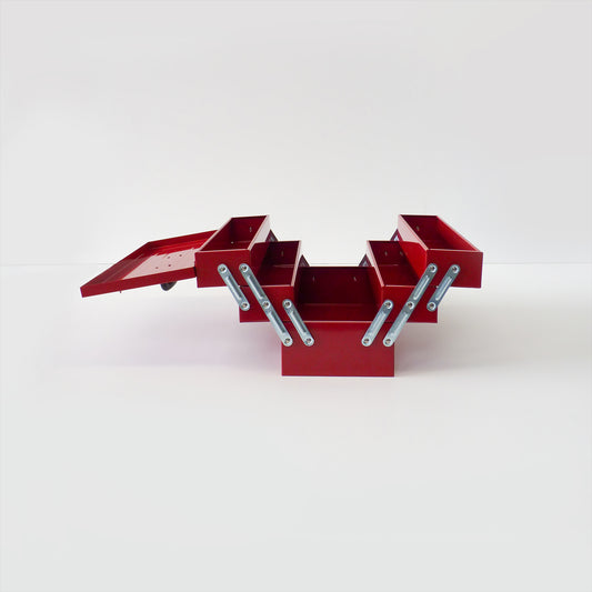 Red Metal Expanding Toolbox