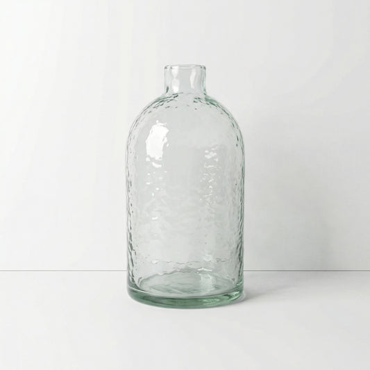 Hammered Glass Bottle