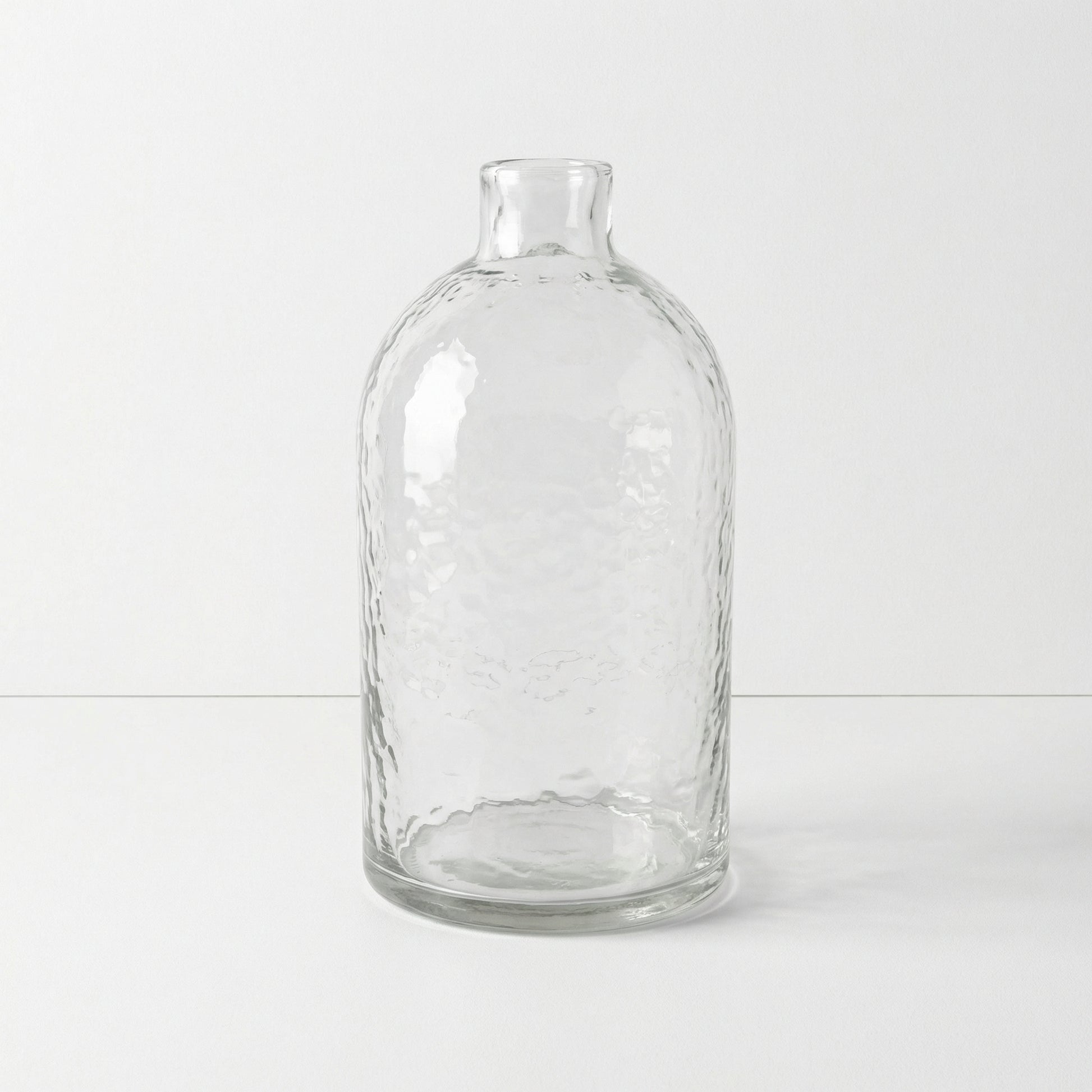 Hammered Glass Bottle