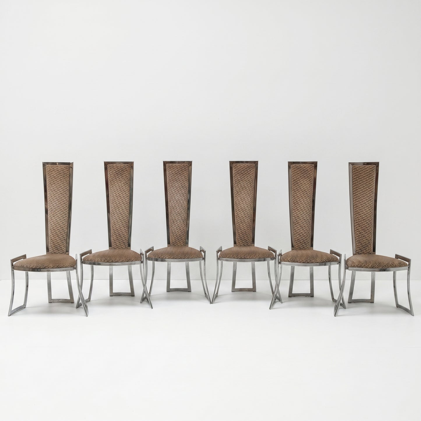 Chrome High Back Dining Chairs