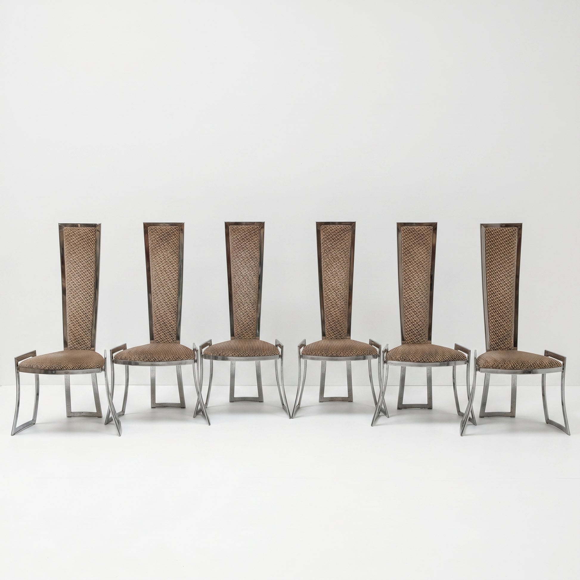 Chrome High Back Dining Chairs