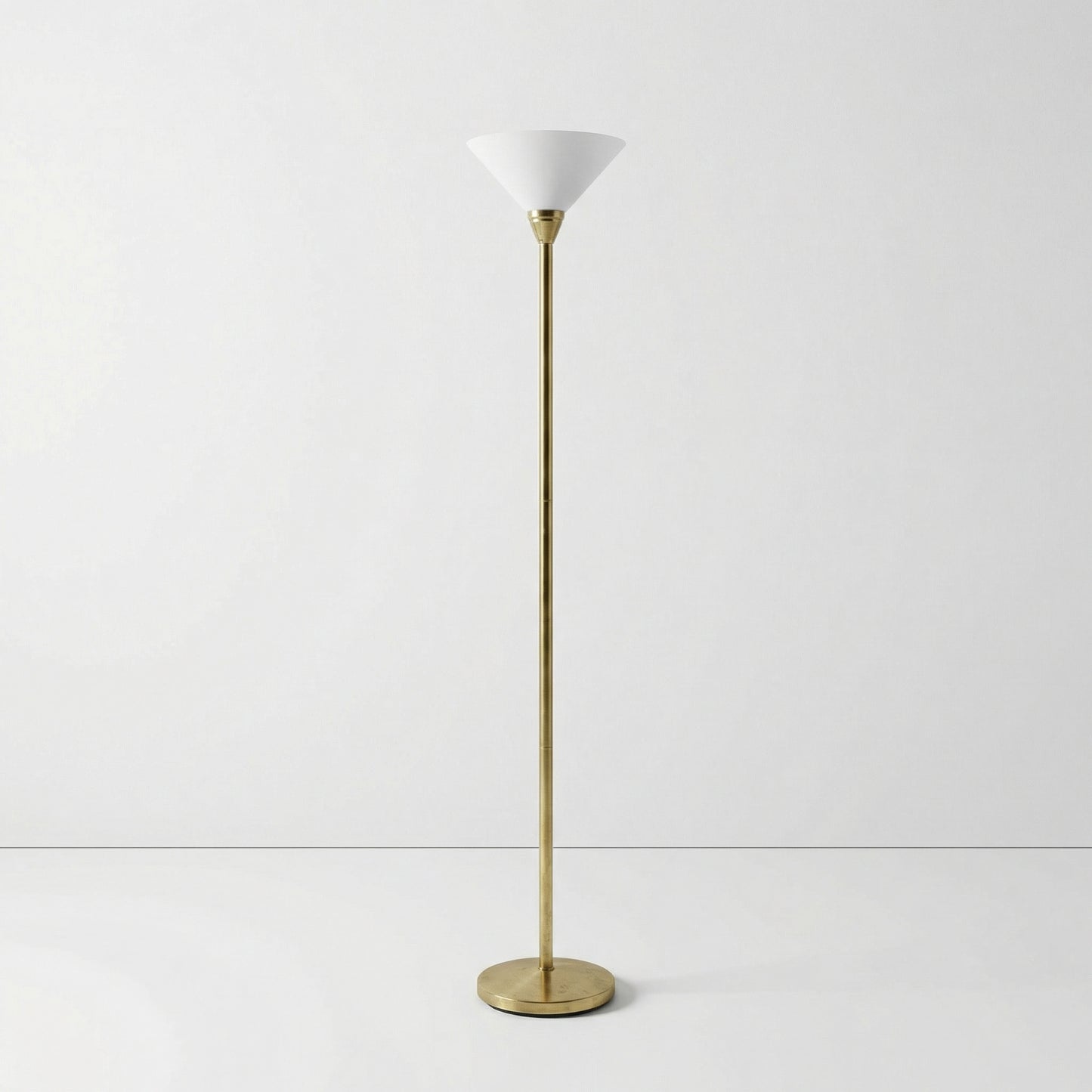Brass Uplighter Floor Lamp