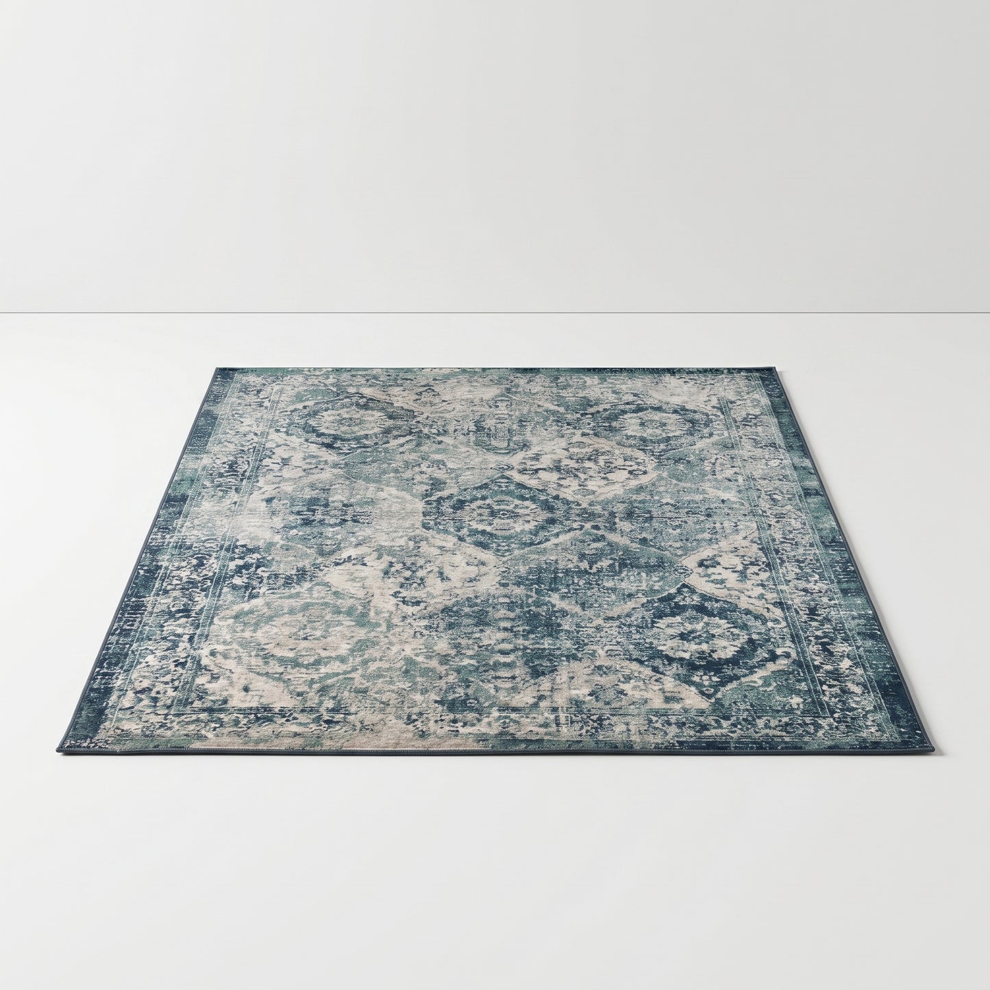 Large Teal Persian Style Rug