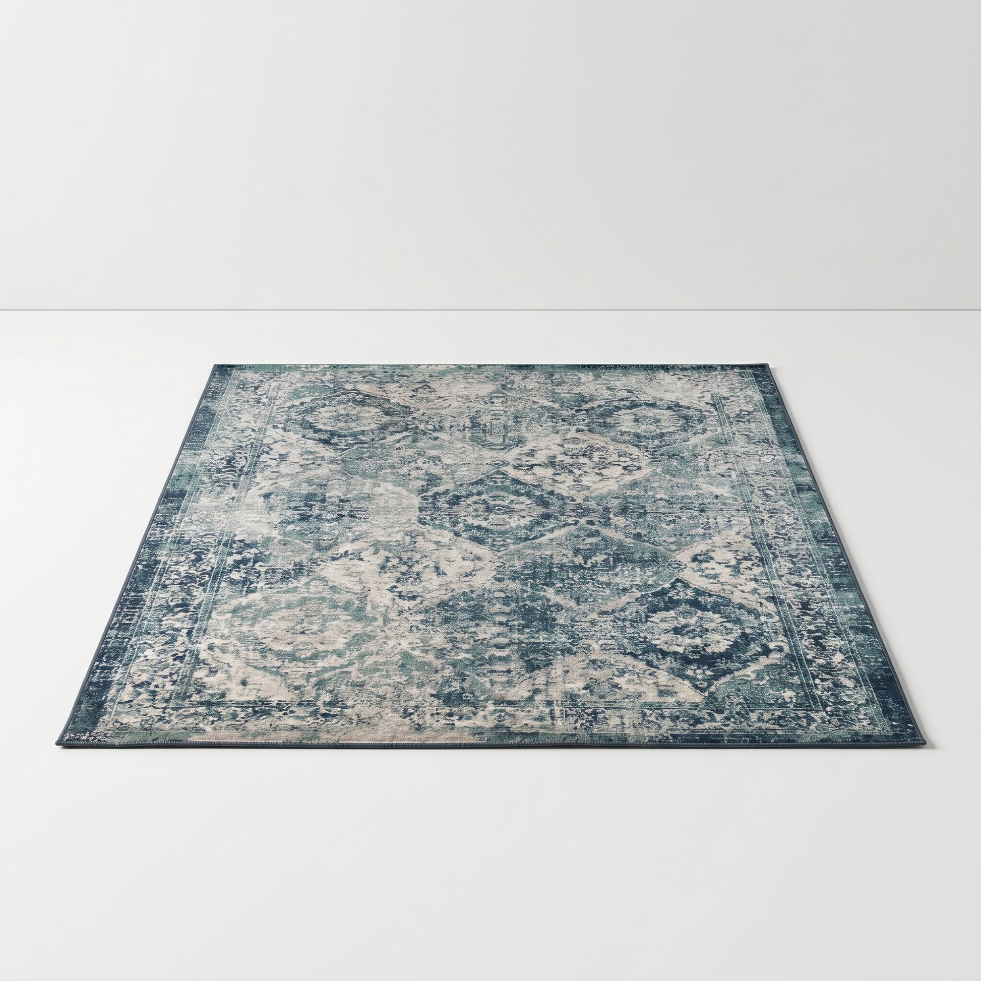 Large Teal Persian Style Rug