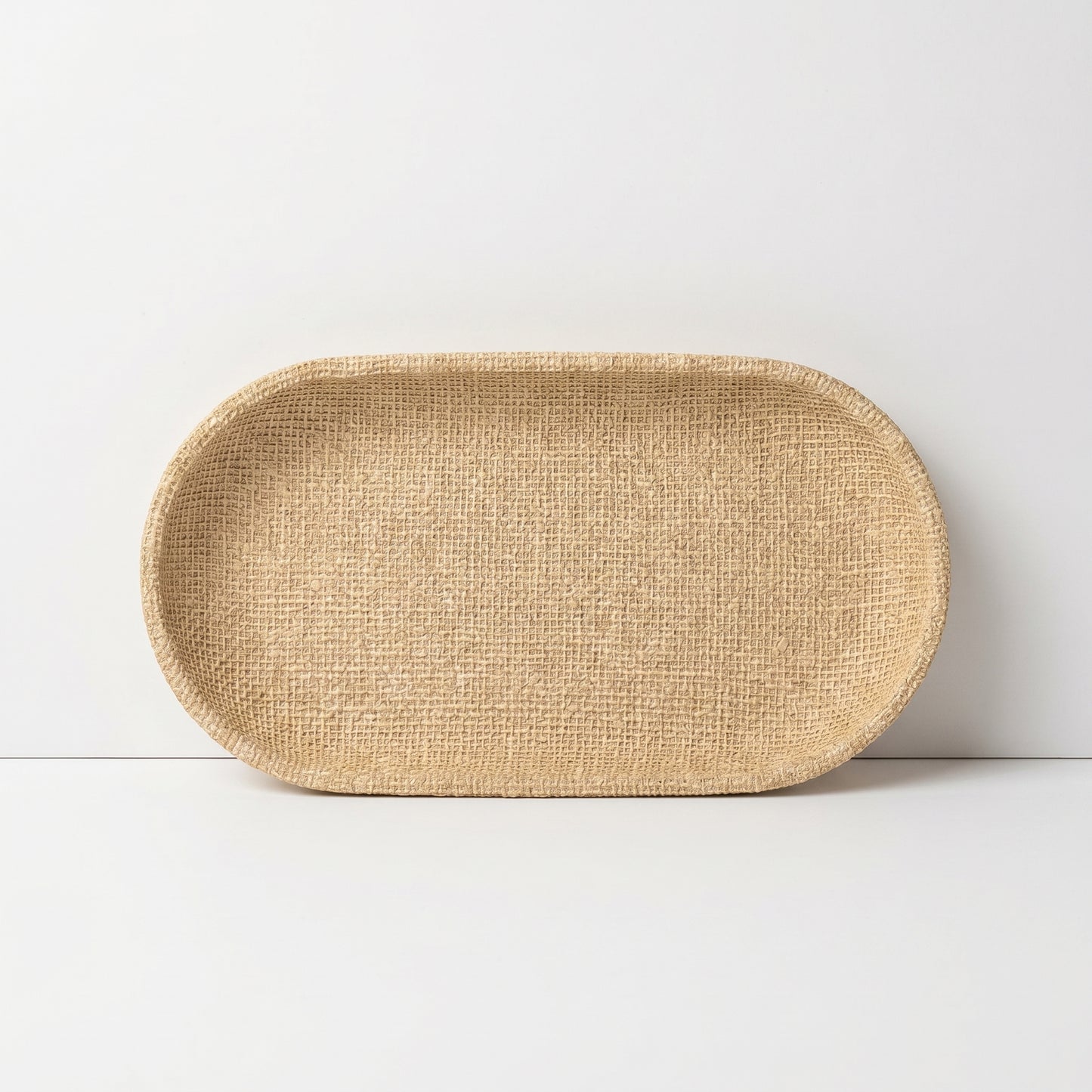 Small Wicker Oval Tray