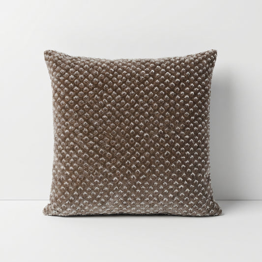 Brown Textured Cushion