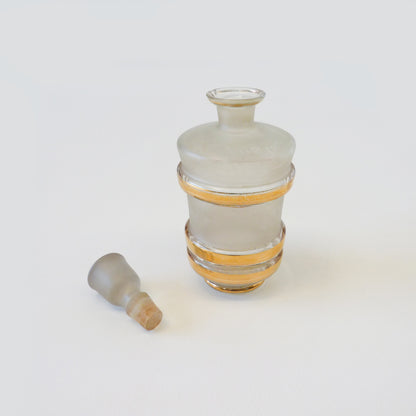 Retro Glass & Gold Decanter