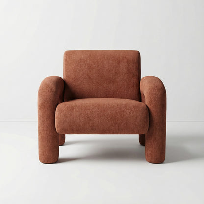 Terracotta Chunky Armchair