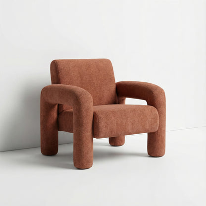 Terracotta Chunky Armchair