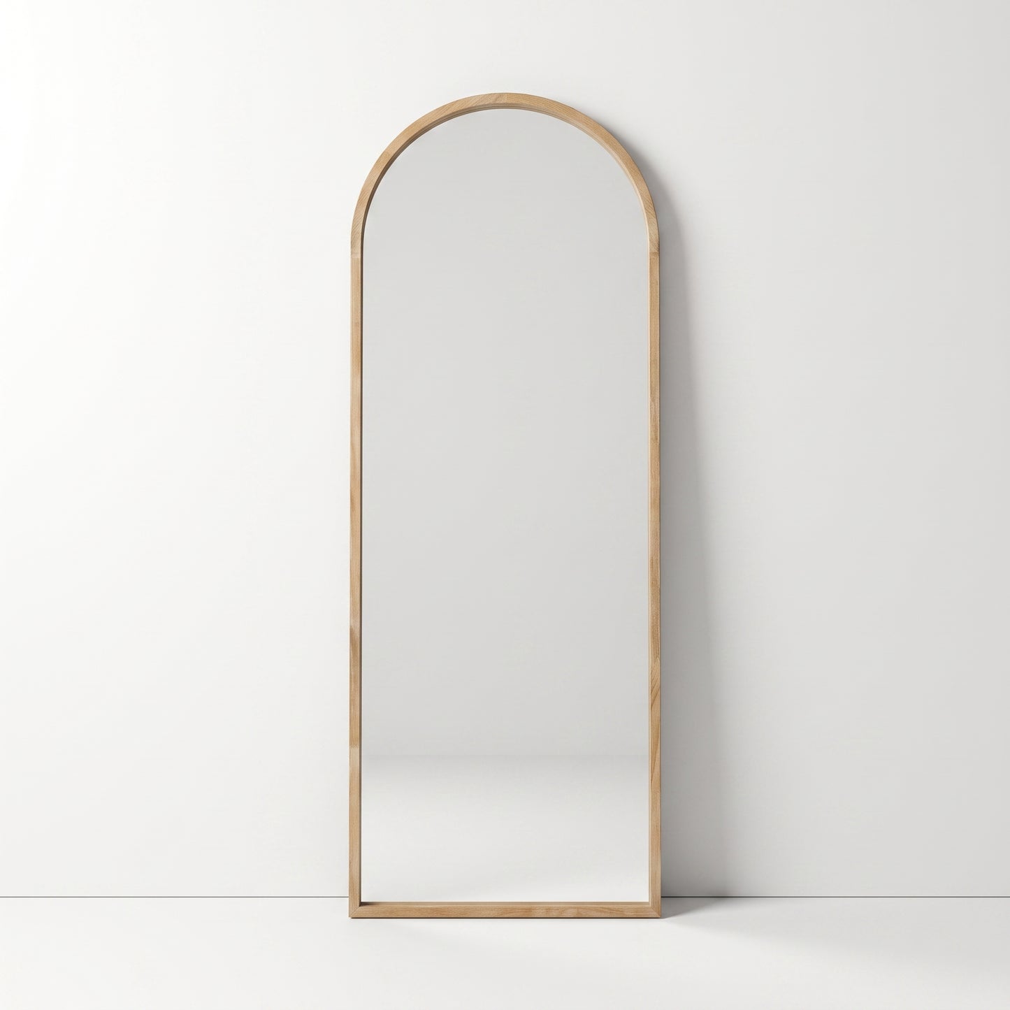 Arched Timber Floor Mirror