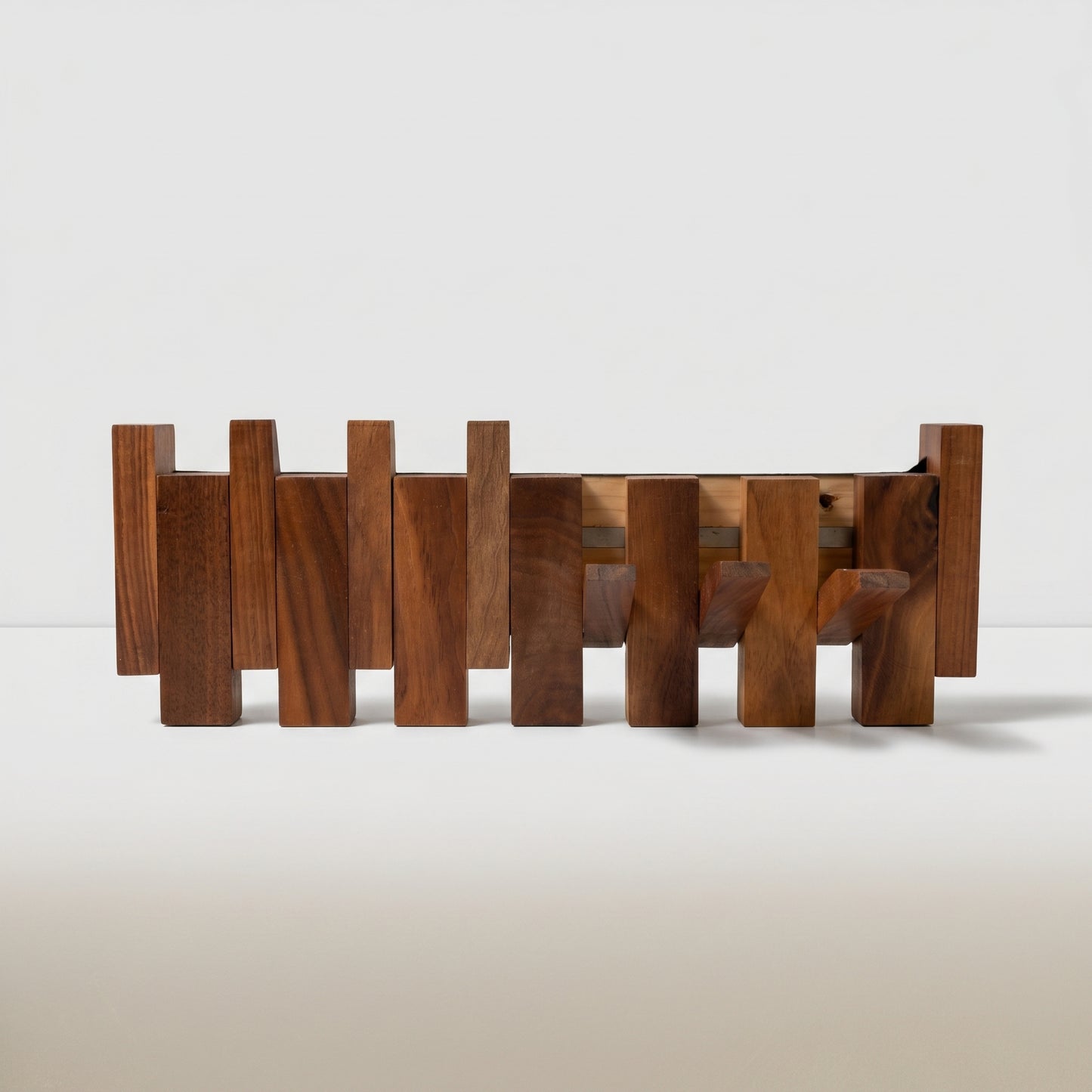 Modern Timber Wall Rack
