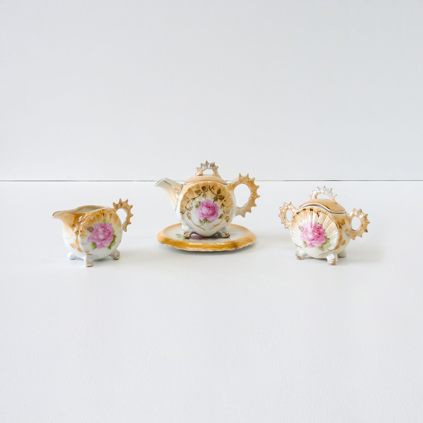 Victorian Floral Tea Set