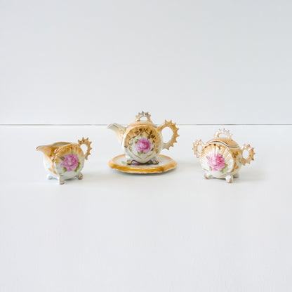 Victorian Floral Tea Set