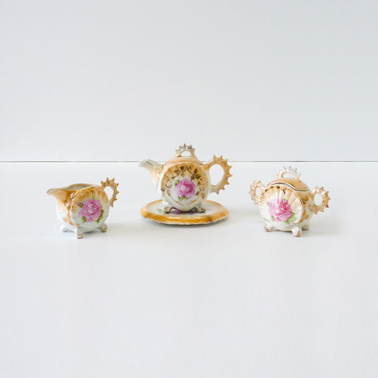 Victorian Floral Tea Set