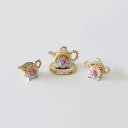 Victorian Floral Tea Set