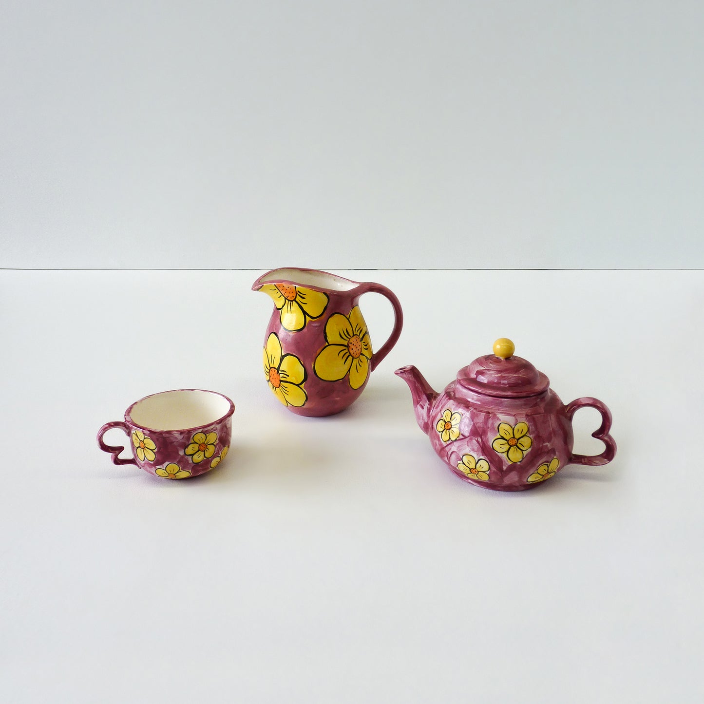 Hand-painted Ceramic Tea Set