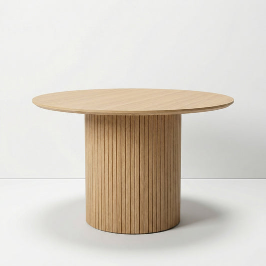 Round Tambour Dining Table