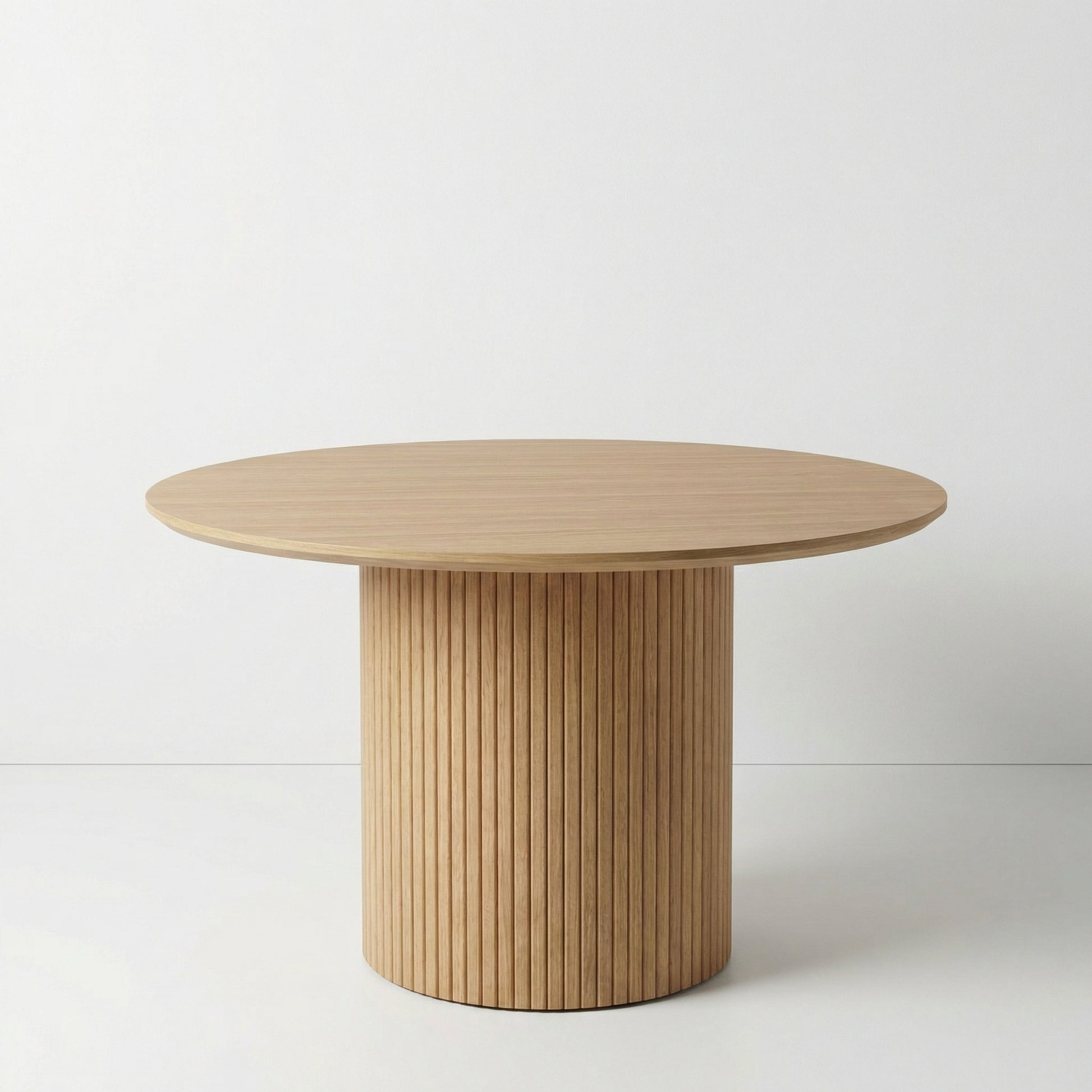 Round Tambour Dining Table