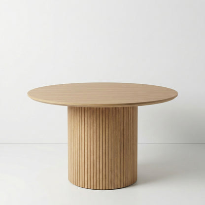 Round Tambour Dining Table