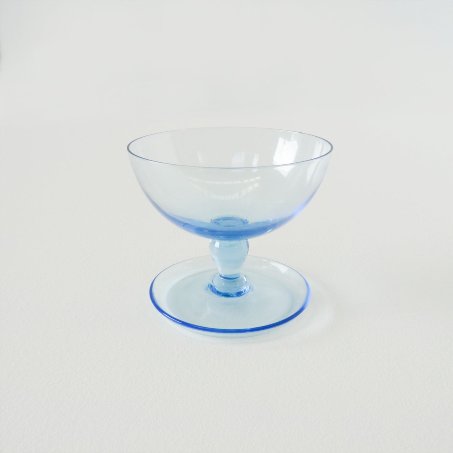 Coloured Glass Champagne Saucers